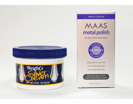 Maas Metal Polish 2, 8-Ounce - Free Microfiber Cloth - Clean Shine and Polish Safe Protective Prevent Tarnish